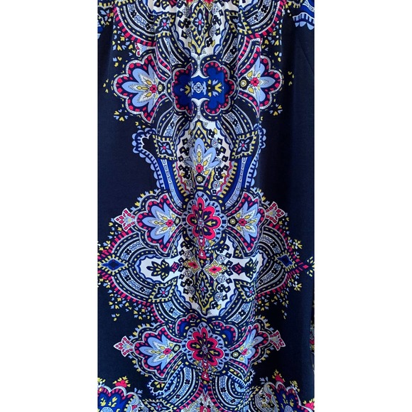 NWOT, Melissa Paige Women's Oversized XS Cold Shoulder 3/4 Sleeve Tunic - Picture 6 of 11